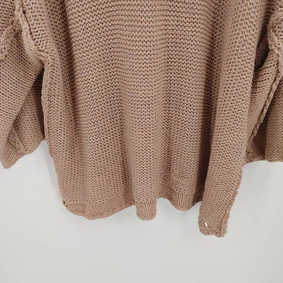 NWT Easel Los Angeles Plus Size 2X/3X Simple Answers Sweater Mauve.Armpit to ar - Picture 2 of 8